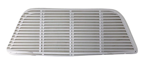 White Plastic Coleman Return Air Grille 8430-3701 - Front View | United RV Parts