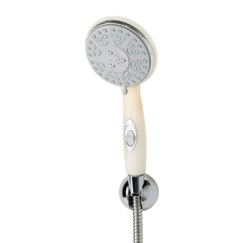 Off White Camco RV Marine Shower Head 43712 with On/Off Switch - Full View | United RV Parts