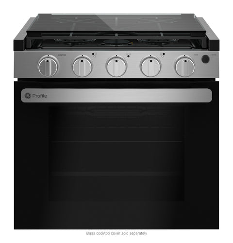 Stainless Steel GE Profile RV Cooktop - Front View | United RV Parts