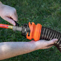 Orange RhinoFLEX Sewer Hose with Rinse Cap Garden Hose Connection | United RV Parts