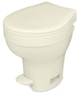 Parchment Thetford Aqua-Magic VI Hi RV Toilet - Side View | United RV Parts
