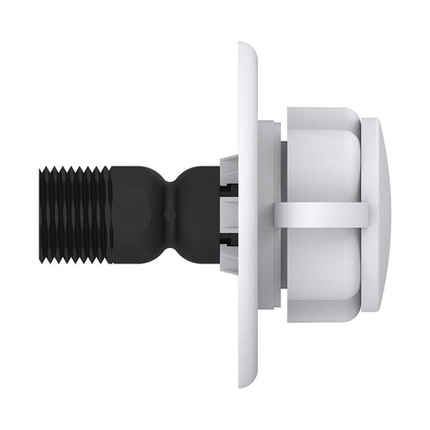 Seaflo SFWI1-03 White RV Fresh Water Inlet - Side Profile Showing Threaded Shank and Flange | United RV Parts