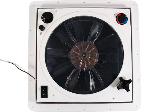 White Dometic Fantastic Fan 802250 Control Panel - Top View | United RV Parts
