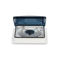 White Dometic Fantastic Vent 7350 RV Fan - Front View Open | United RV Parts