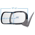 K-Source 80700 Towing Mirror Dimensions 17.5 x 6.25 x 4.5 Inch - Front View | United RV Parts