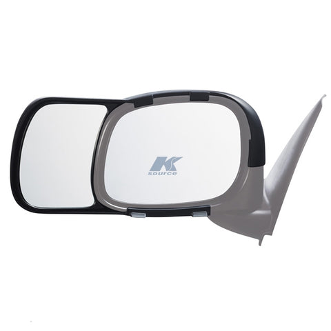 K-Source 80700 Snap-On Exterior Towing Mirror with Spotter Glass - Front View | United RV Parts