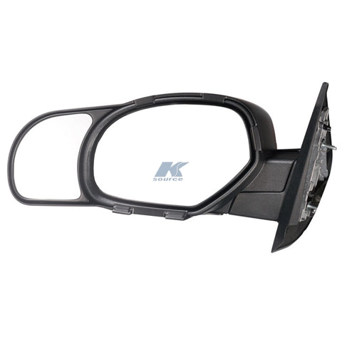Black K-Source 80900 Snap-On Towing Mirror - Front View | United RV Parts