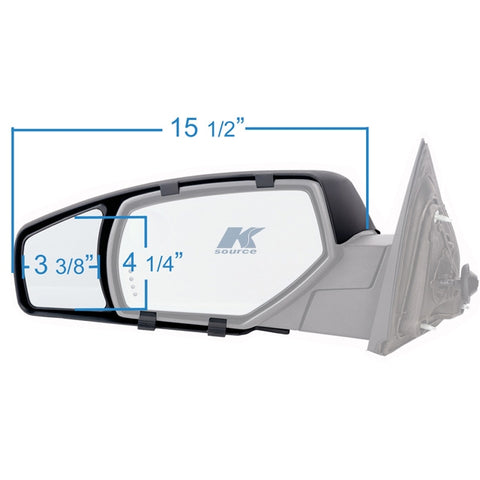 K-Source | Espejo retrovisor exterior para remolque | Snap-On | 80910 | GM | GMC