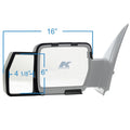 K-Source 81810 Towing Mirror Dimensions - Technical Specs | United RV Parts