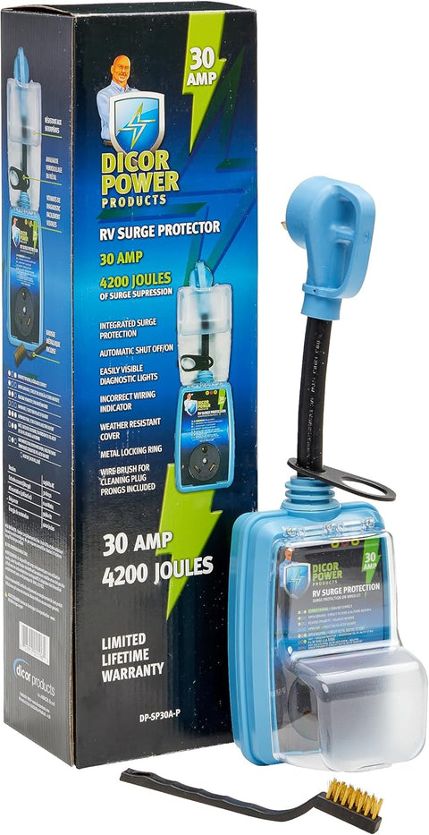 Dicor DP-SP30A-P 30 Amp Surge Protector with Retail Box - Product Kit | United RV Parts