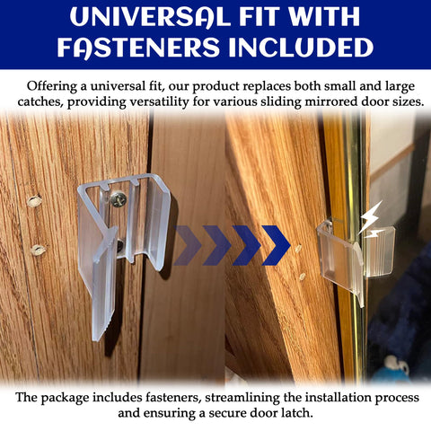 Clear Plastic Sliding Mirror Door Hardware - Installation Detail | United RV Parts