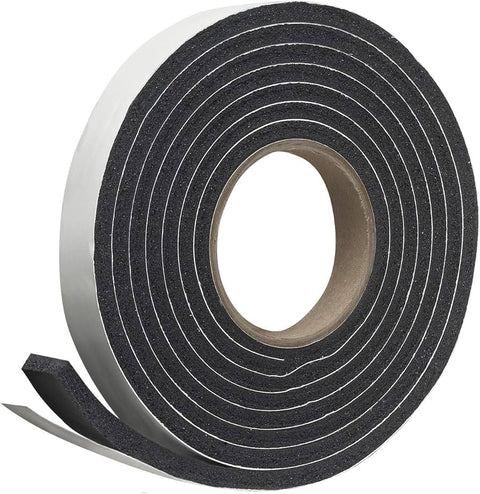 Black Adhesive Foam RV Weather Stripping Roll - Close-Up Texture Detail | United RV Parts