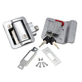 Chrome RV Entry Door Lock Kit with Keys - Complete Set | United RV Parts