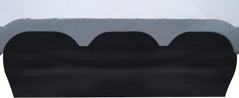 ADCO Black Triple Axle Tyre Gard RV Tire Cover - Installed Front View Showing Triple Wheel Fit | United RV Parts