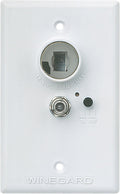 White Winegard RV-7042 Power Supply Wall Plate - Front View | United RV Parts