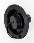 Black Plastic RV Gravity Fill Fresh Water Inlet - Front Angle Detail | United RV Parts