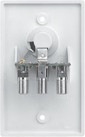 White Winegard RV-7042 Power Supply Wall Plate - Back Terminal View | United RV Parts