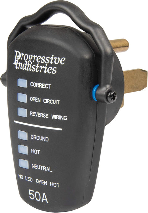 Progressive Industries RRT-50 50 Amp Outlet Tester - Side Profile | United RV Parts