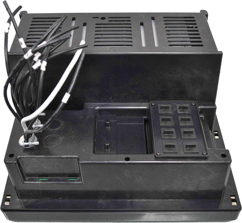 Black RV Power Distribution Panel - Interior View with Wiring | United RV Parts