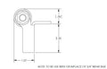 BAL Accu-Slide Wear Bar Technical Diagram - Side View | United RV Parts