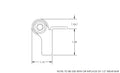 BAL 854304 Base Roller Technical Specification Diagram | United RV Parts