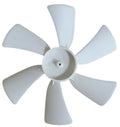 White Hengs RV Vent Fan Blade - Angled View D-Shaped Hub | United RV Parts