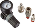 Viair 90145 RV Winterization Kit pressure regulator with NPT quick connect studs and coupler - Angled View | United RV Parts