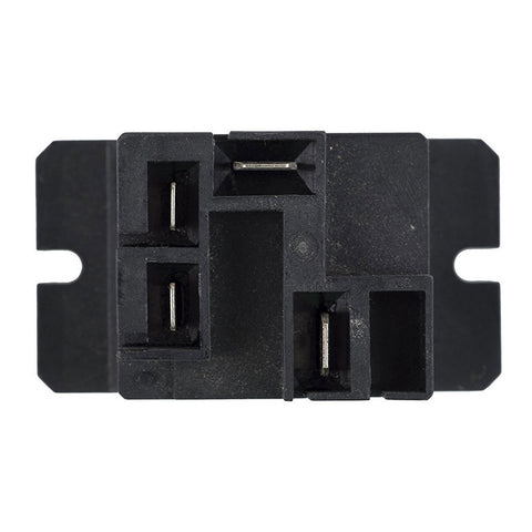 Black Dometic Water Heater Relay 93849 - Bottom Terminal View | United RV Parts