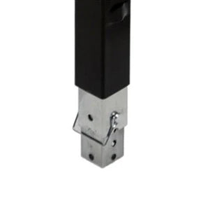 Silver Steel Landing Gear Foot Assembly - Close-Up Detail | United RV Parts