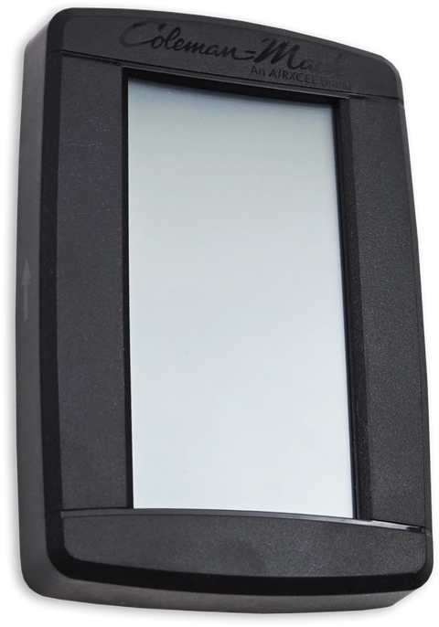 Black Coleman-Mach Thermostat Frame - Front View Without Display | United RV Parts