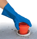 Blue Rubber RV Sanitation Gloves Handling Sewer Donut Fitting | United RV Parts