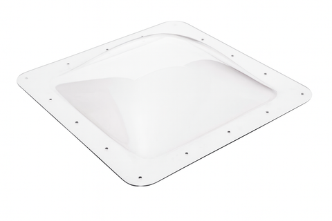 Clear White Polycarbonate RV Skylight 14x14 Bubble Dome - Angled Top View | United RV Parts