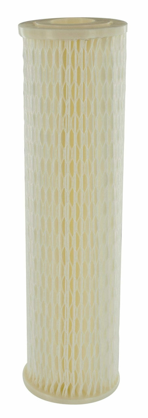 Cream Pleated 10" RV Cyst & Sediment Filter Cartridge A01-1135 - Front View | United RV Parts