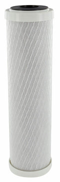 White Carbon Block RV Water Filter Cartridge A01-1136 - Side View | United RV Parts