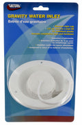 Valterra Gravity Water Inlet A01-2003VP Retail Package - Front View | United RV Parts