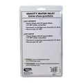 Valterra Gravity Water Inlet A01-2003VP Package Back - Product Information | United RV Parts