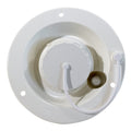 White Valterra RV Fresh Water Inlet - Back View With Mesh Screen | United RV Parts