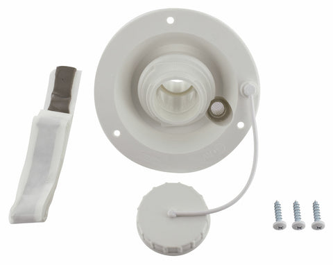 White Valterra Gravity Fill Water Inlet Kit - All Components Included | United RV Parts