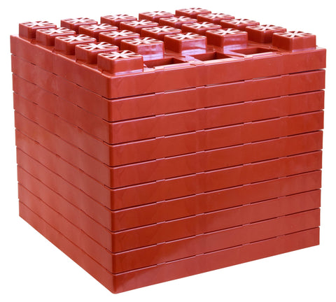 Valterra | StayPut Stackers | 10" L x 10" W | 10-Pack With Bag | A10-0929 | Red
