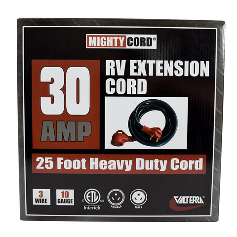 Valterra Mighty Cord 30 Amp RV Extension Cord A10-3025EH 25ft - Retail Packaging | United RV Parts
