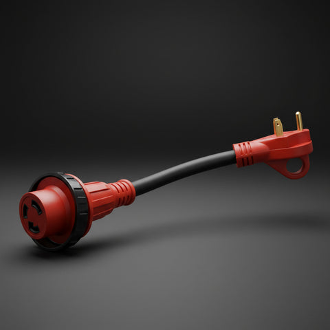 Valterra | RV Power Cord Adapter 30A Male to 30A Female Detach Adapter | A10-3030HD | 12"