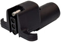 Black Valterra 6-Way to 4-Way Flat Trailer Adapter Plug A10-7264VP - 4-Flat Connector Side View | United RV Parts