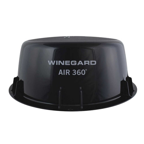Black Winegard Air 360 LP Omnidirectional TV Antenna - Top View | United RV Parts