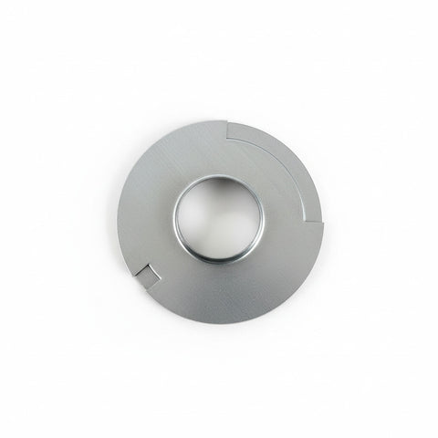 Silver Metal Suburban RV Furnace Duct Collar 051240 2-Inch - Top View | United RV Parts