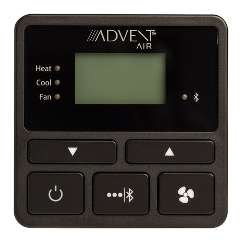 Black ASA Electronics ACTH25 Bluetooth RV Thermostat - Front View with LCD Display | United RV Parts