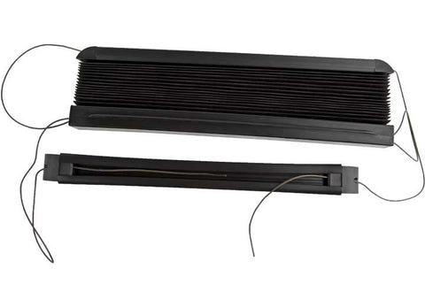 Black Thin Shade Components with Installation Hardware - Flat Lay | United RV Parts