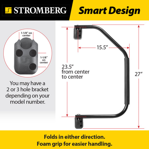 Stromberg Carlson | Lend-A-Hand Folding RV Handrail | AM-800 | Black