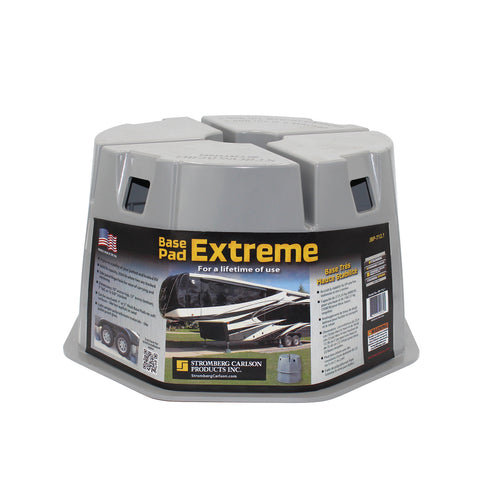 Gray Polycarbonate RV Base Pad Extreme JBP-712.2 - Front Angle | United RV Parts