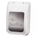 SmartPlug BM30PW 30 Amp 125V RV Inlet White - Closed Cover Angled View | United RV Parts