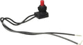 Black Rotary Switch Red Cap with Wired Leads - Front View | United RV Parts
